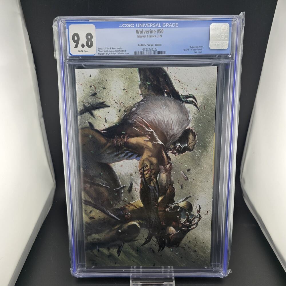 Wolverine 50 CGC 9.8 Dell'Otto Virgin Edition Variant Marvel 2024 Sabretooth